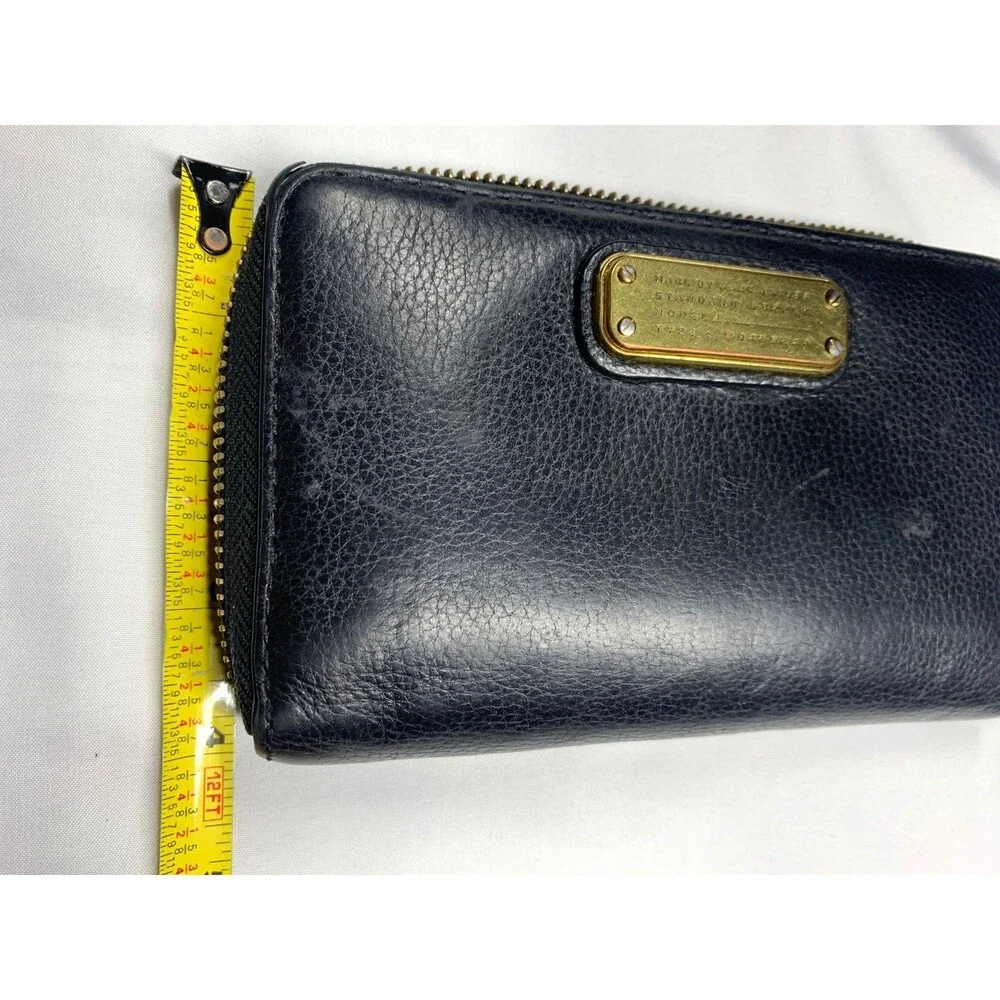Marc by Marc Jacobs Black Leather Standard Supply Workwear Wristlet Wallet